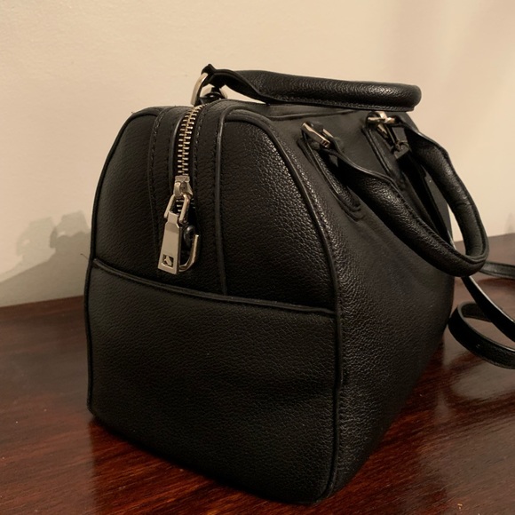 Black Medicine Bag with Removable Crossbody Strap - Picture 2 of 3